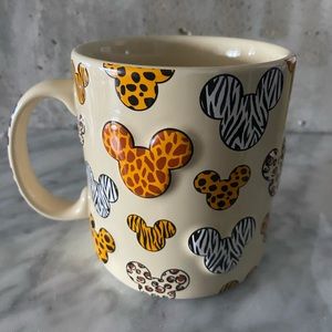 Walt Disney World Animal Kingdom Safari 3D Mickey Mouse Pattern Ceramic Mug Cup